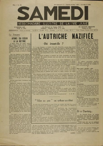 Samedi N°11 ( 26 mars 1938 )